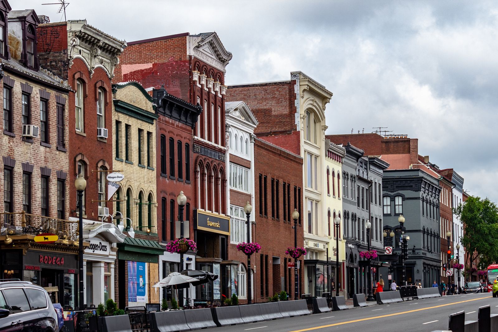 Georgetown street in Washington, DC